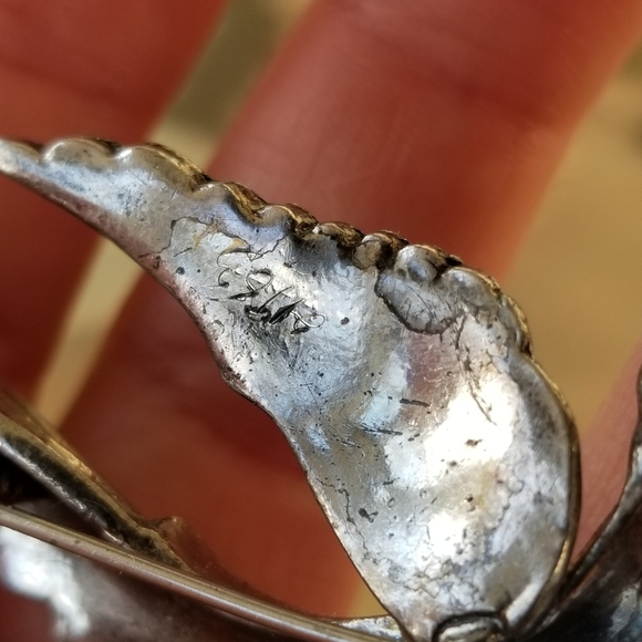 Relisted -Vintage Monet bird brooch pin large silver tone cardinal of paradise - Picture 11 of 13